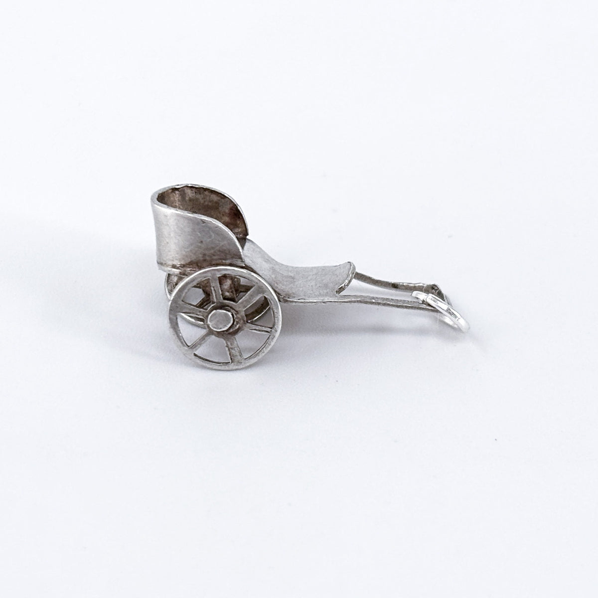 Vintage Mexico Sterling Silver 925 Rickshaw Charm Pendant