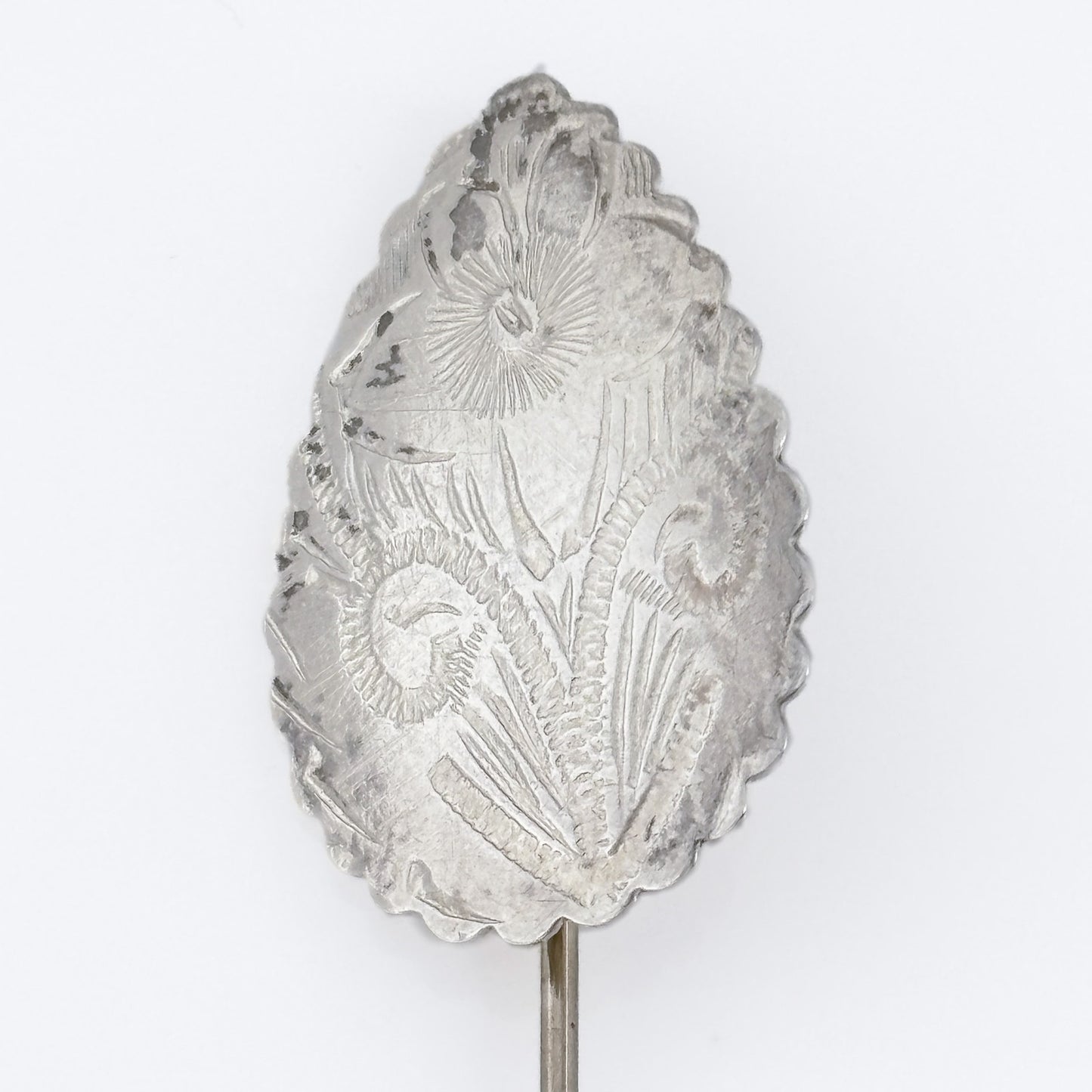 Vintage Sterling Silver 925 Floral Stick Pin