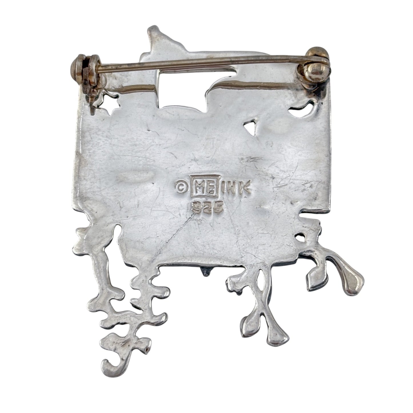 Vintage Sterling Silver 925 Mary Engelbreit Window Brooch