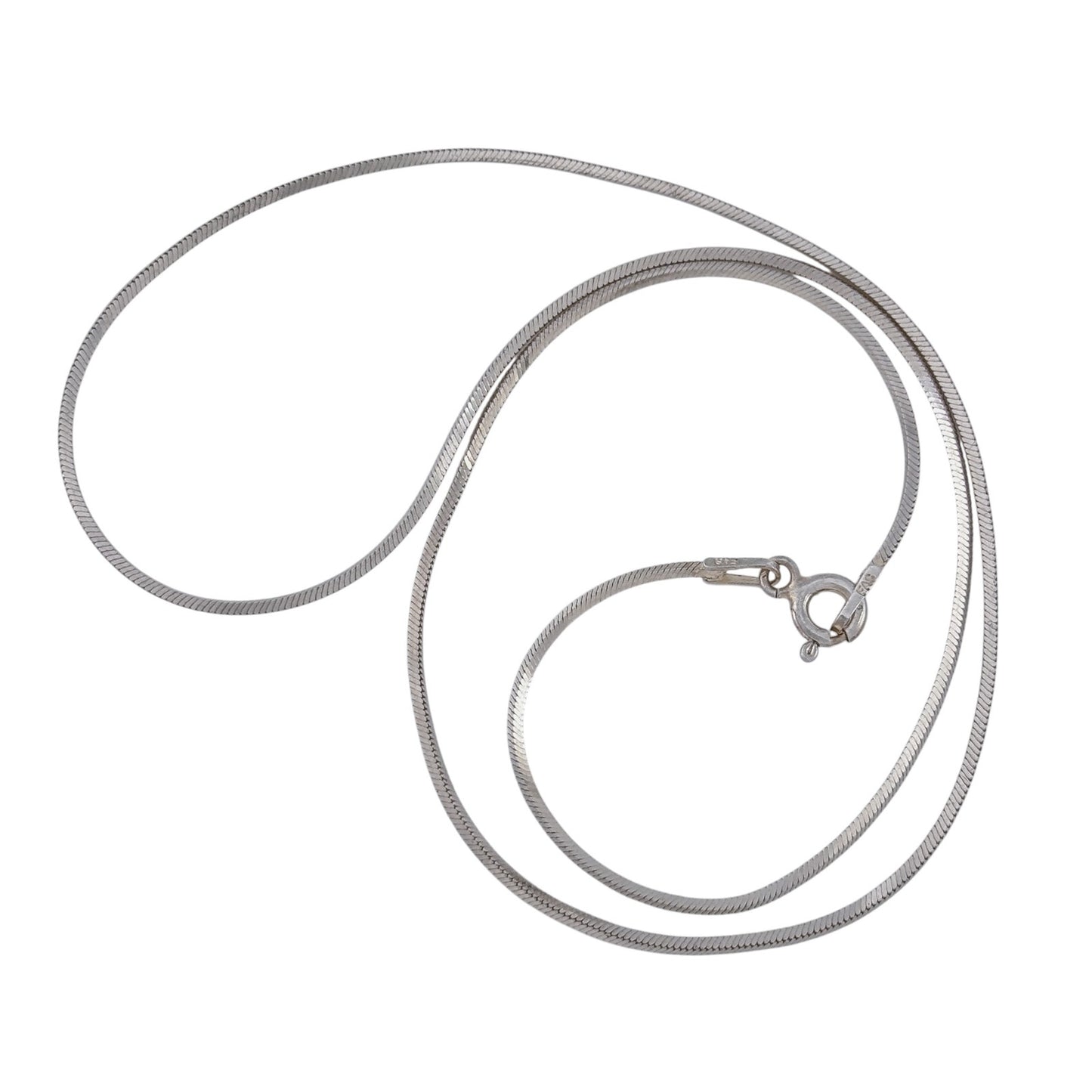 Vintage Sterling Silver 925 Snake Chain Necklace 16"
