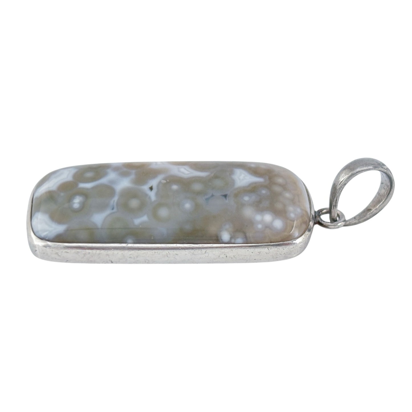 Vintage Sterling Silver 925 Dendritic Agate Pendant