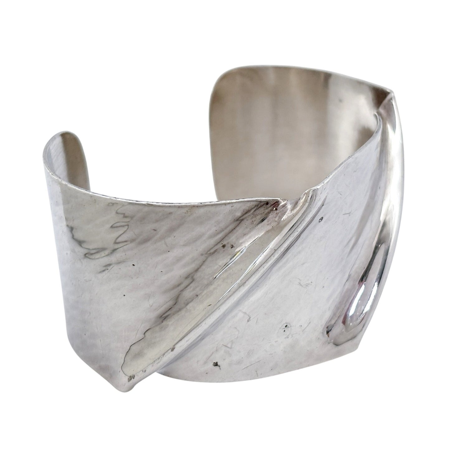 Vintage David Epstein Sterling Silver 925 Twisted Cuff Bracelet 6"