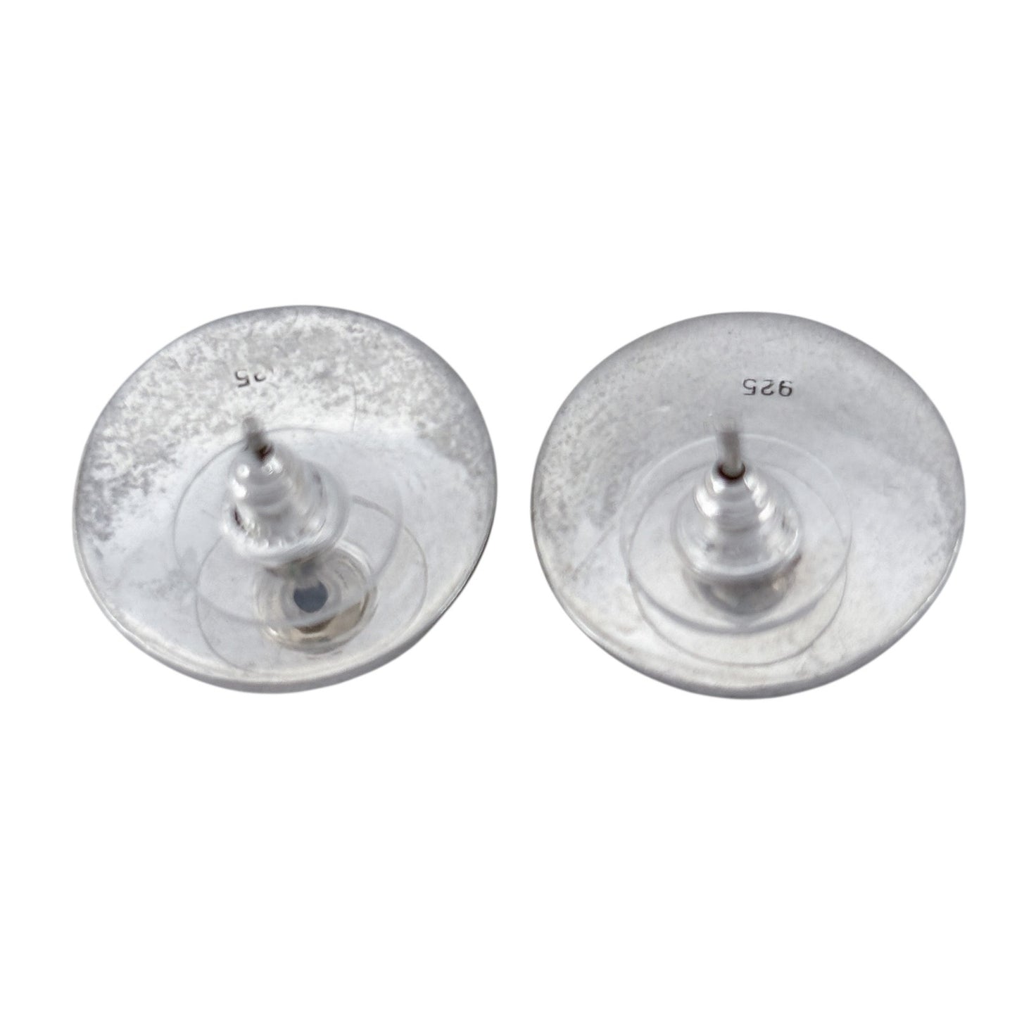 Vintage Sterling Silver 925 Dome Post Earrings