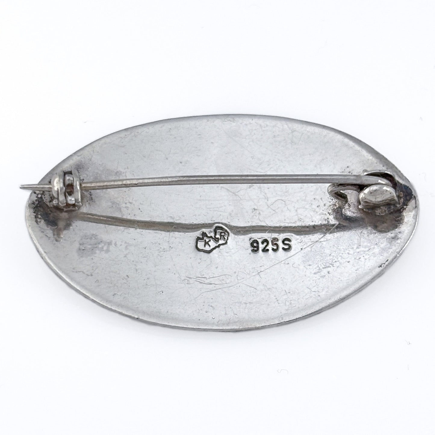 Vintage Sterling Silver 925 Petroglyph Brooch
