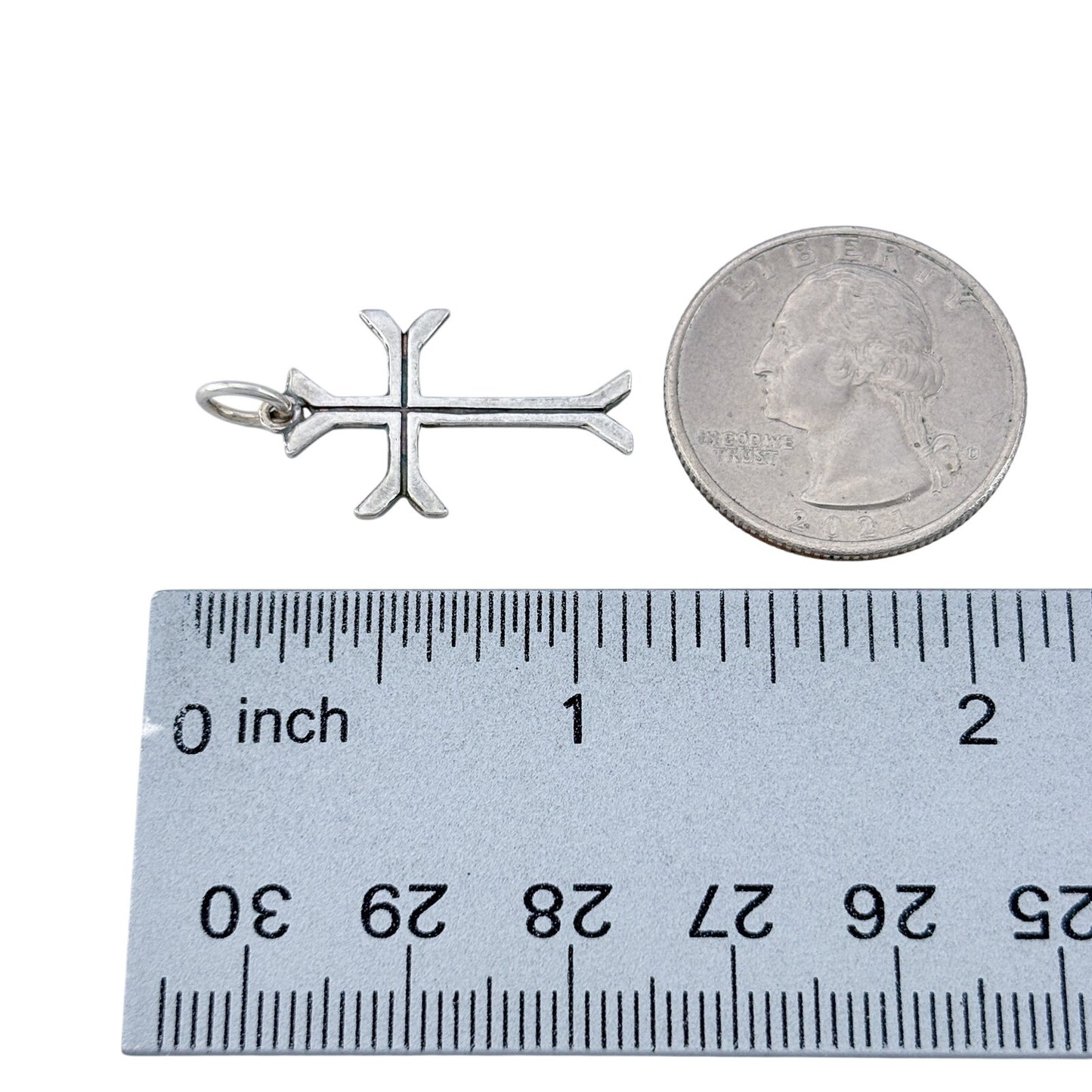 Vintage Sterling Silver 925 Cross Pendant