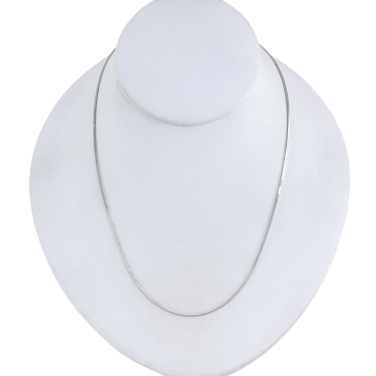 Vintage Italy Sterling Silver 925 Snake Chain Necklace 18"