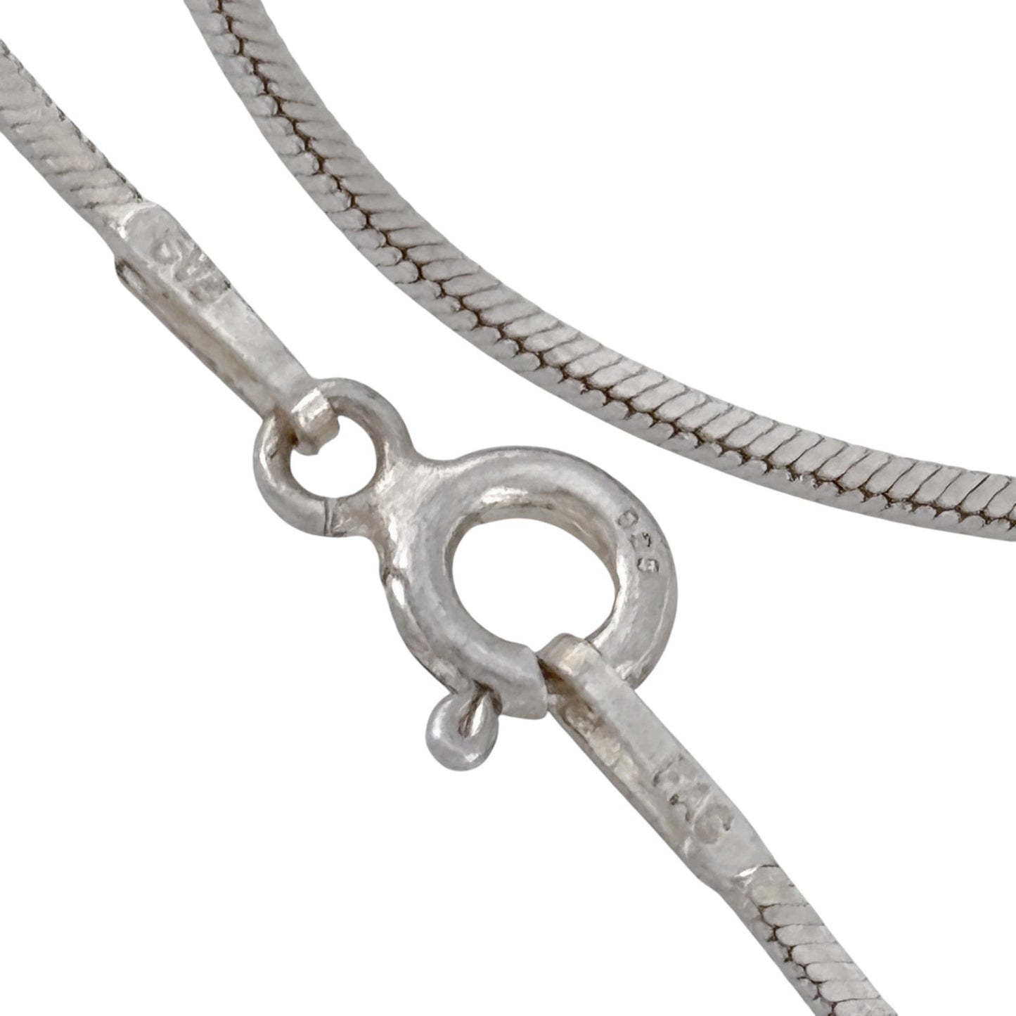 Vintage Sterling Silver 925 Snake Chain Necklace 16"