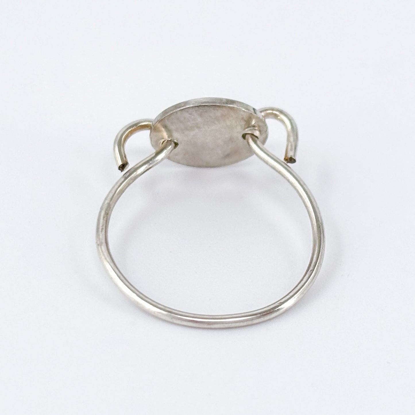 Silver-Tone Letter T Initial Ring Size 5.5