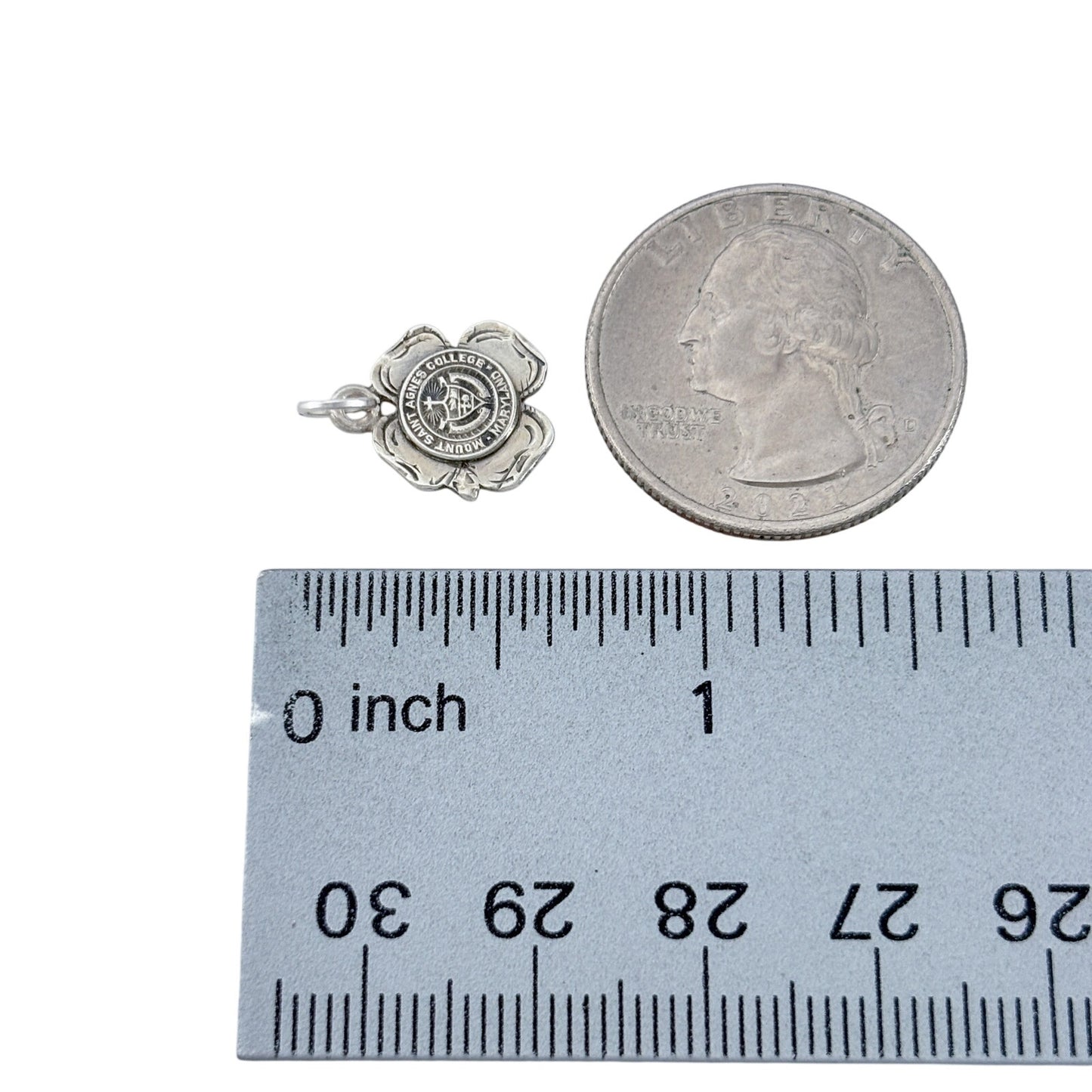 Vintage Sterling Silver 925 Mount Saint Agnes College Charm