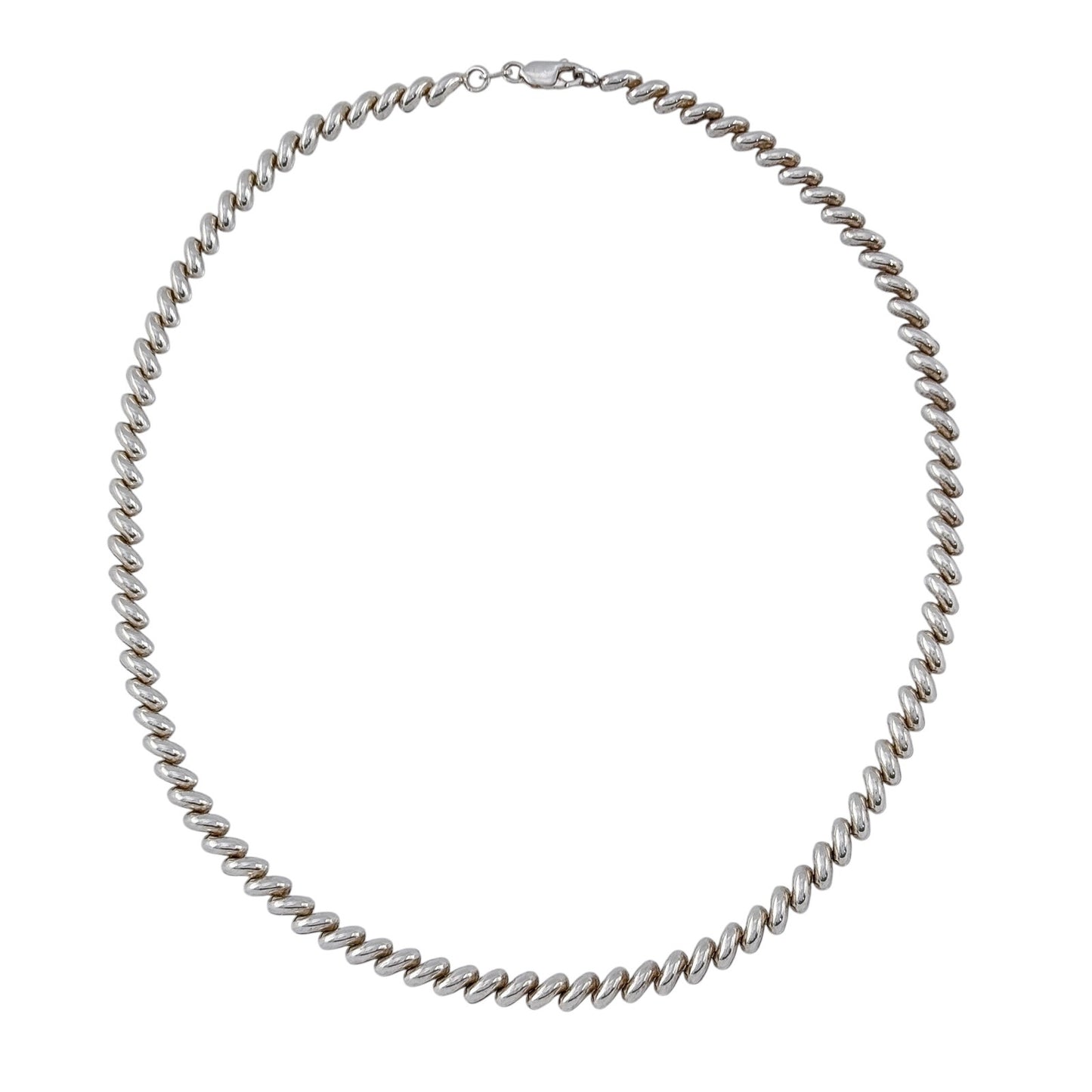 Vintage Sterling Silver 925 San Marco Chain Necklace 18"