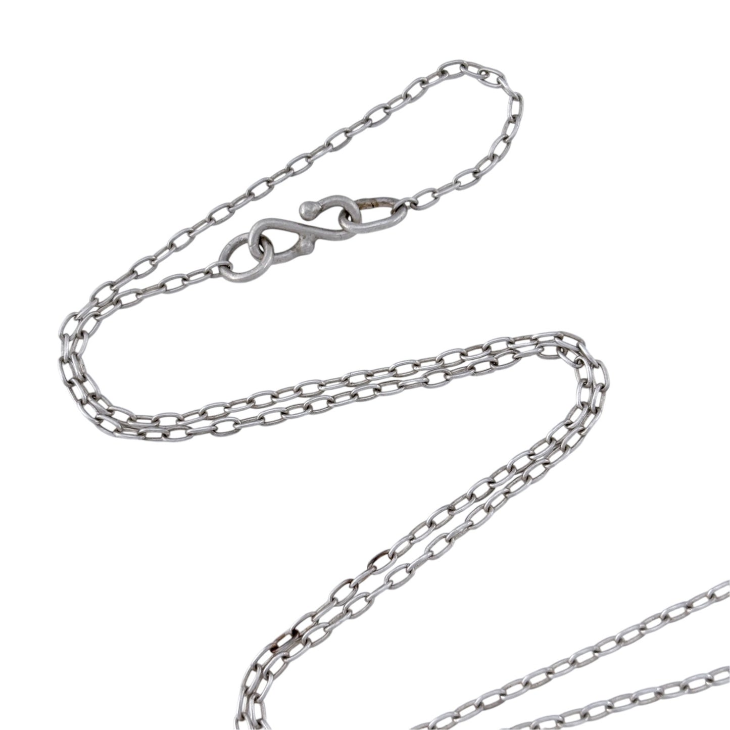 Vintage Sterling Silver 925 Cable Link Chain Necklace 15.5"