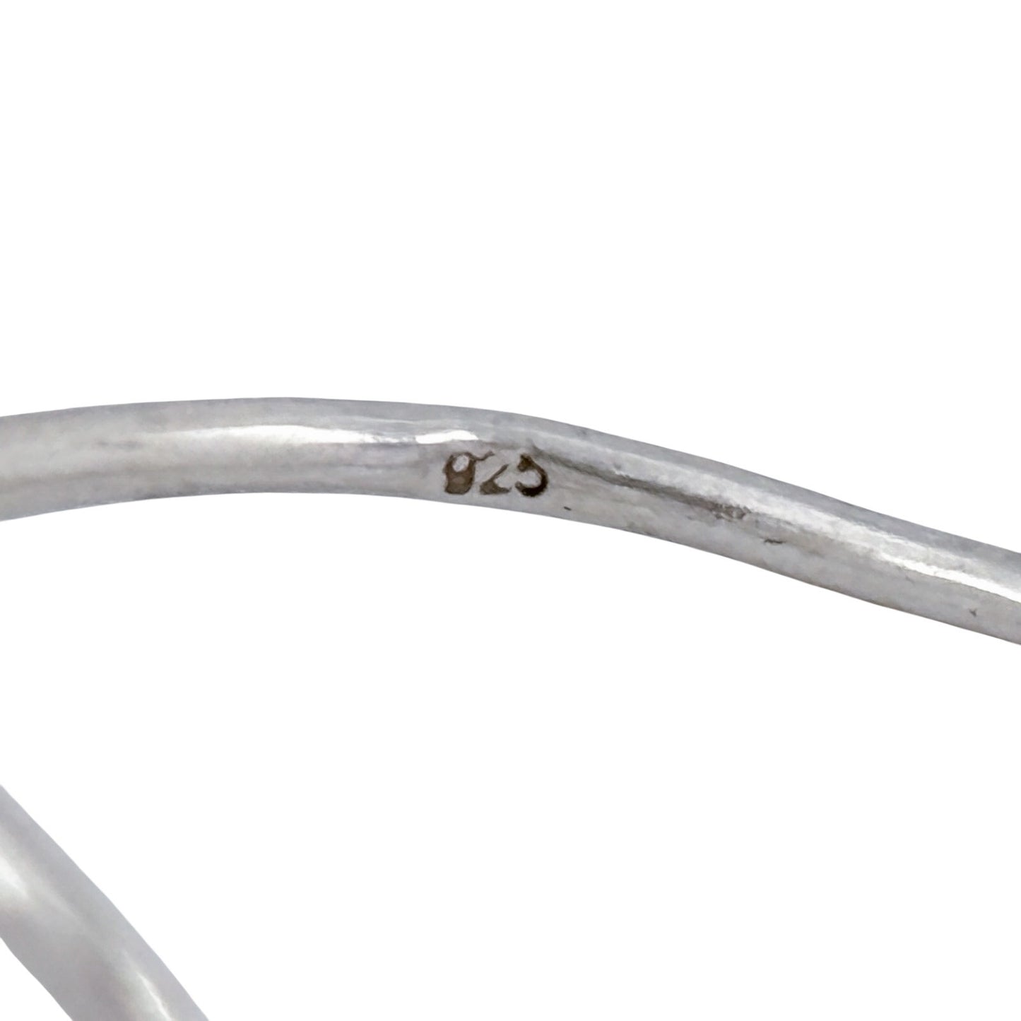 Vintage Sterling Silver 925 Wave Swirl Ring Size 7