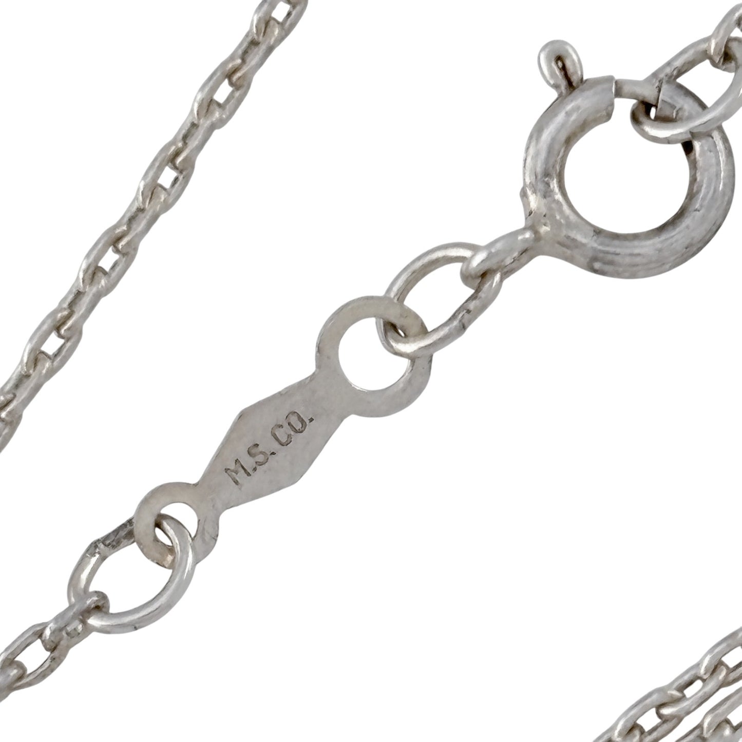 Vintage Sterling Silver 925 Cable Link Chain Necklace 18"