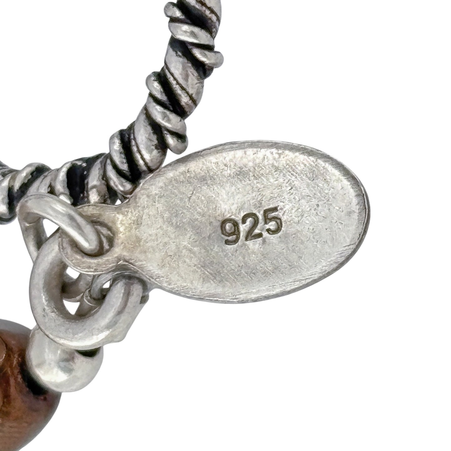 Vintage Sterling Silver 925 Mother Of Pearl Bracelet 7.5"