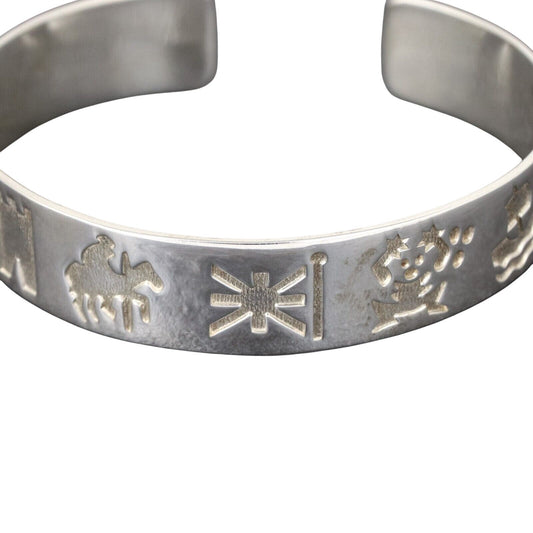 Michael Hilliar | History of Ireland Cuff | Sterling Silver 925 Bracelet | 7.5"