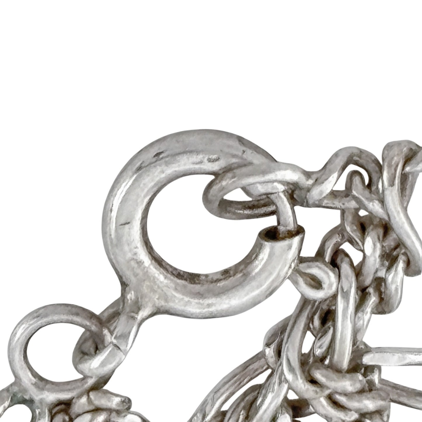 Vintage Sterling Silver 925 Figaro Chain Anklet 10"
