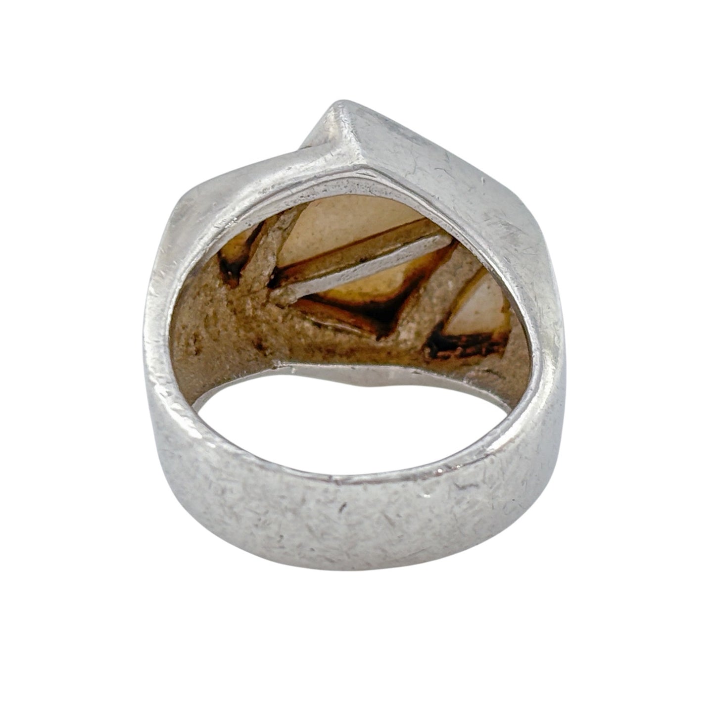 Vintage Sterling Silver 925 Mother of Pearl Ring Size 7.5