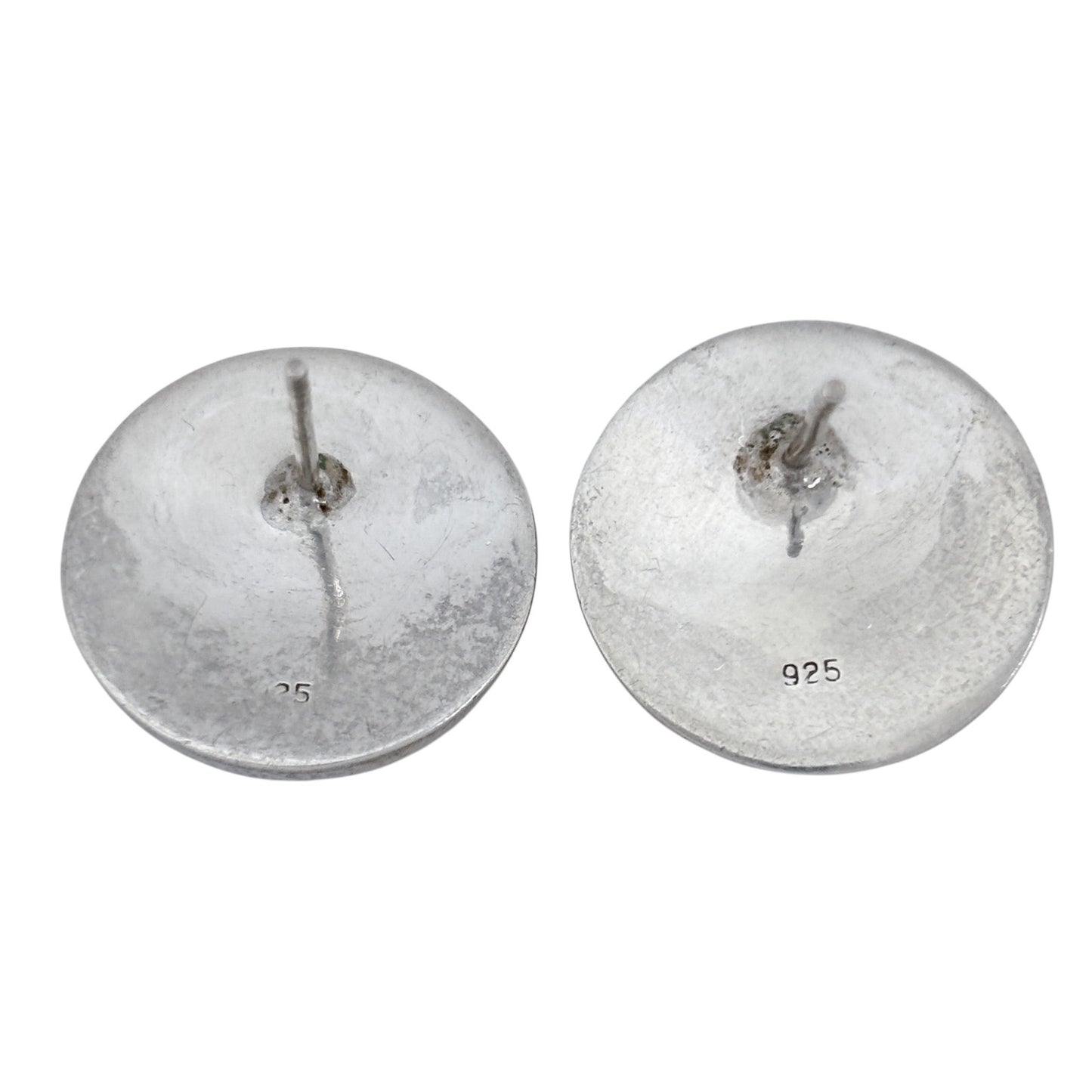 Vintage Sterling Silver 925 Dome Post Earrings