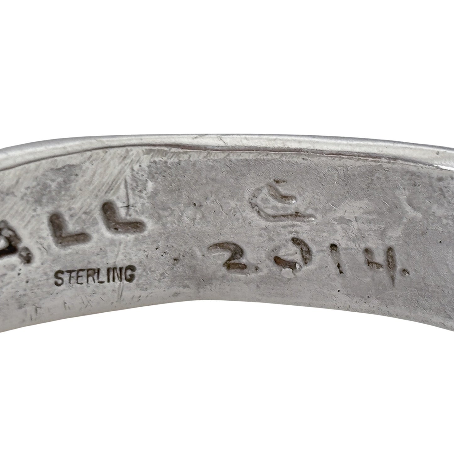 W.L. Royall Sterling Silver 925 39.2 gram Cuff Bracelet 7.5"