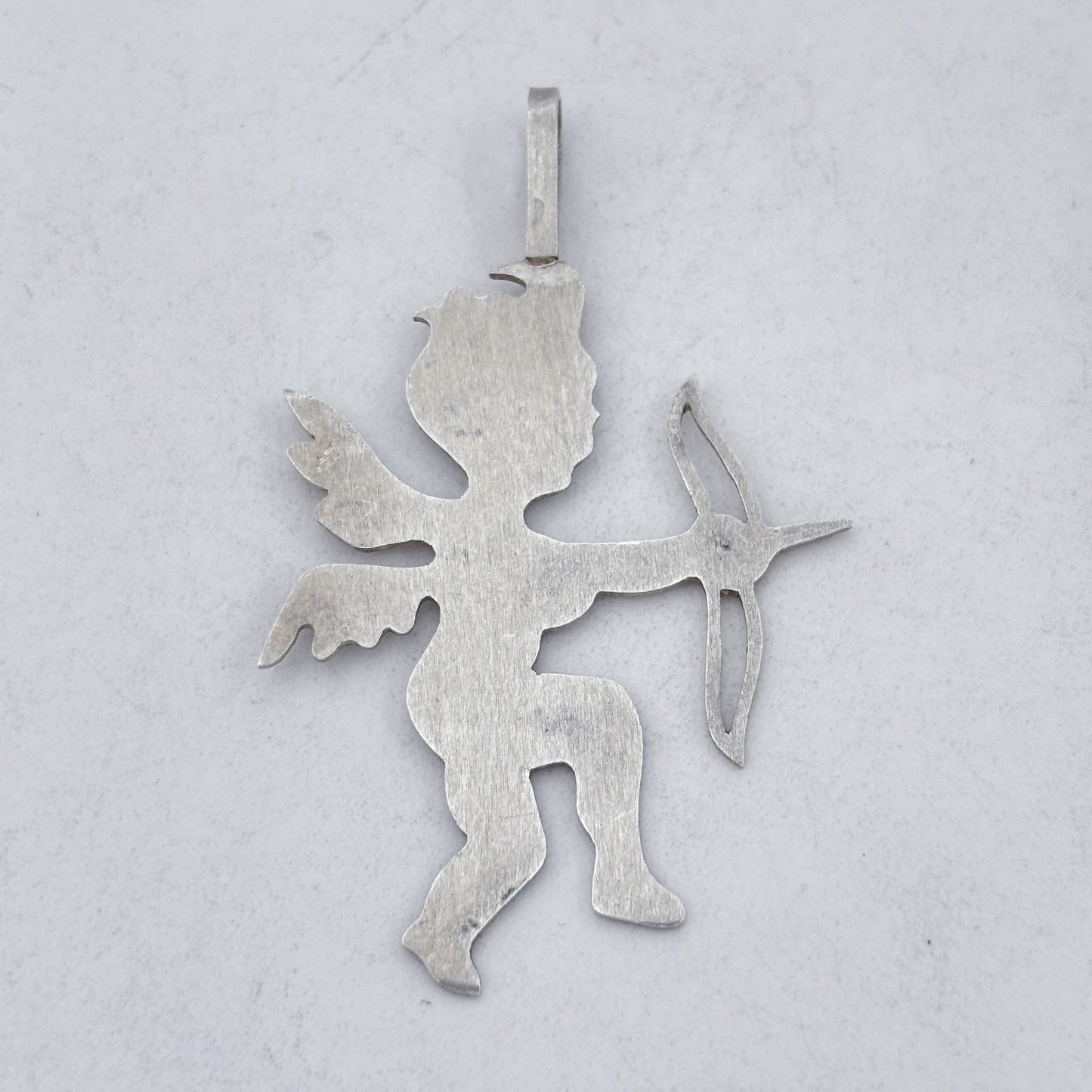 Vintage Sterling Silver 925 Cupid Bow Pendant