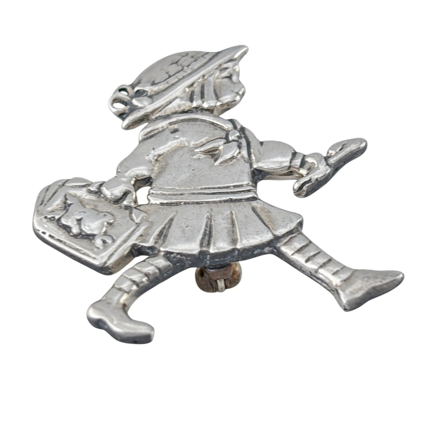 Vintage Mary Engelbreit Sterling Silver 925 Little Girl Brooch