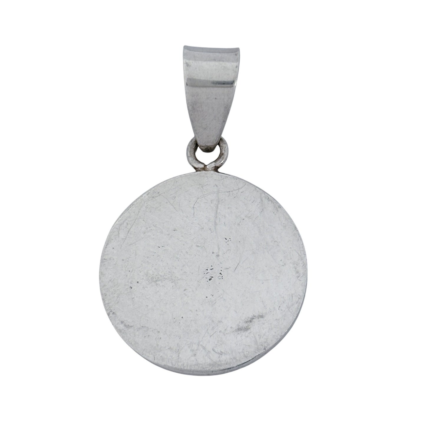 Vintage Sterling Silver 925 Soccer Ball Disk Pendant