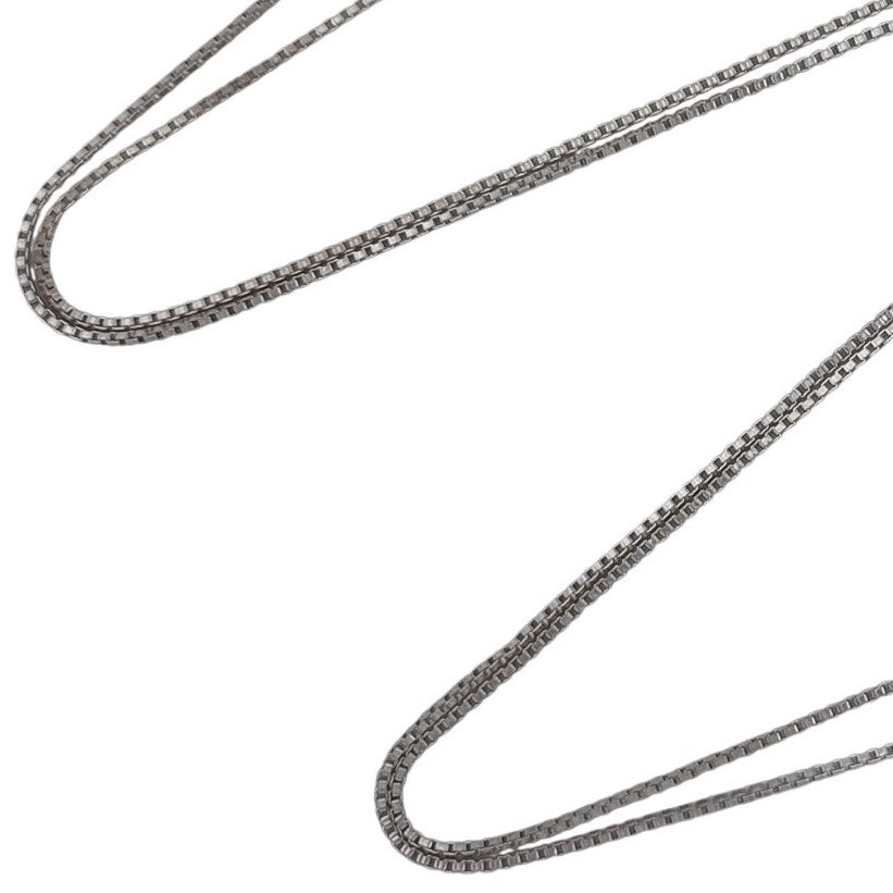 Vintage Sterling Silver 925 Box Link Chain Necklace 24"
