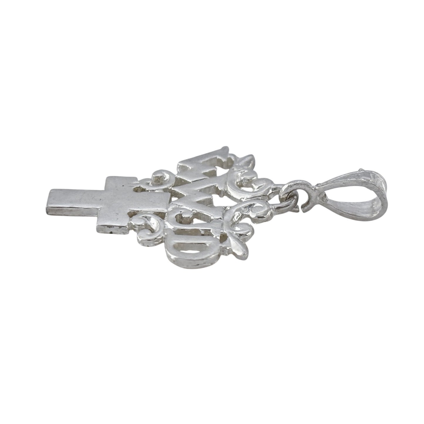 Vintage Sterling Silver 925 WWJD Cross Pendant