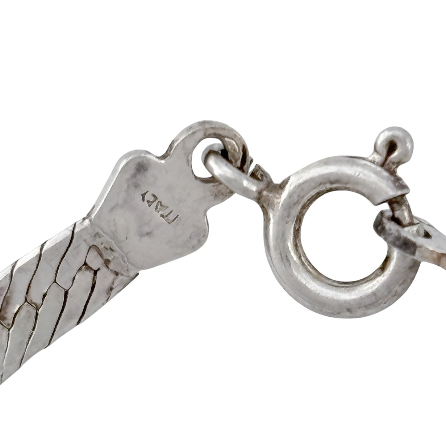 Vintage Italian Sterling Silver 925 Herringbone Bracelet 7"