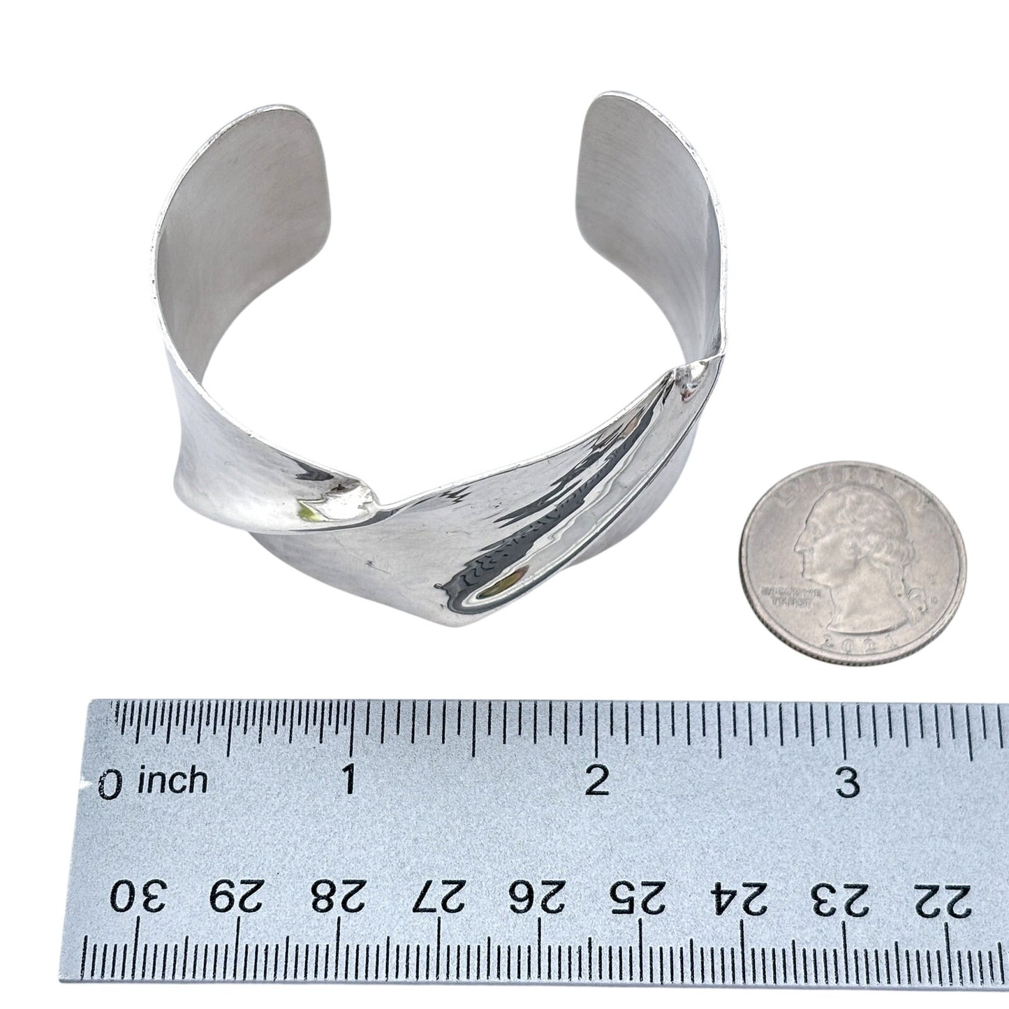 Vintage David Epstein Sterling Silver 925 Twisted Cuff Bracelet 6"