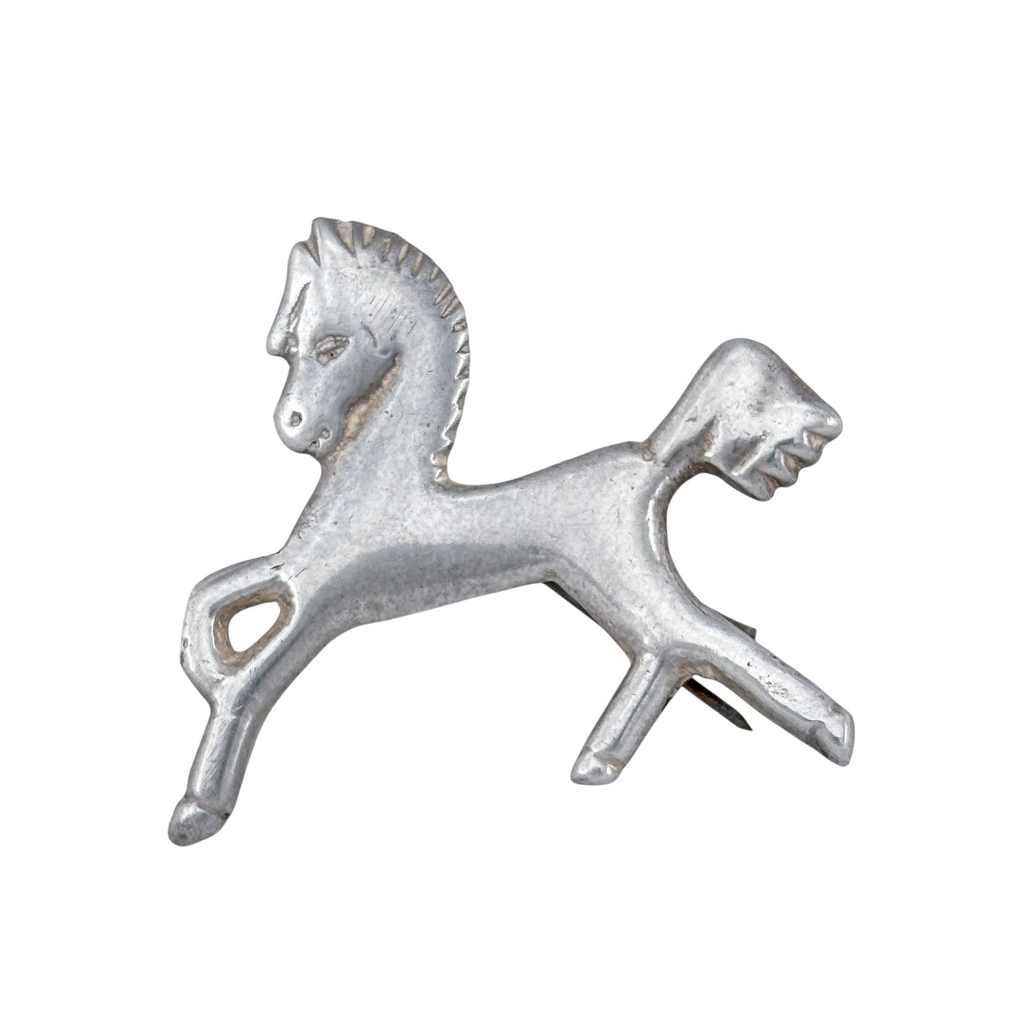 Vintage Sterling Silver 925 Prancing Horse Brooch