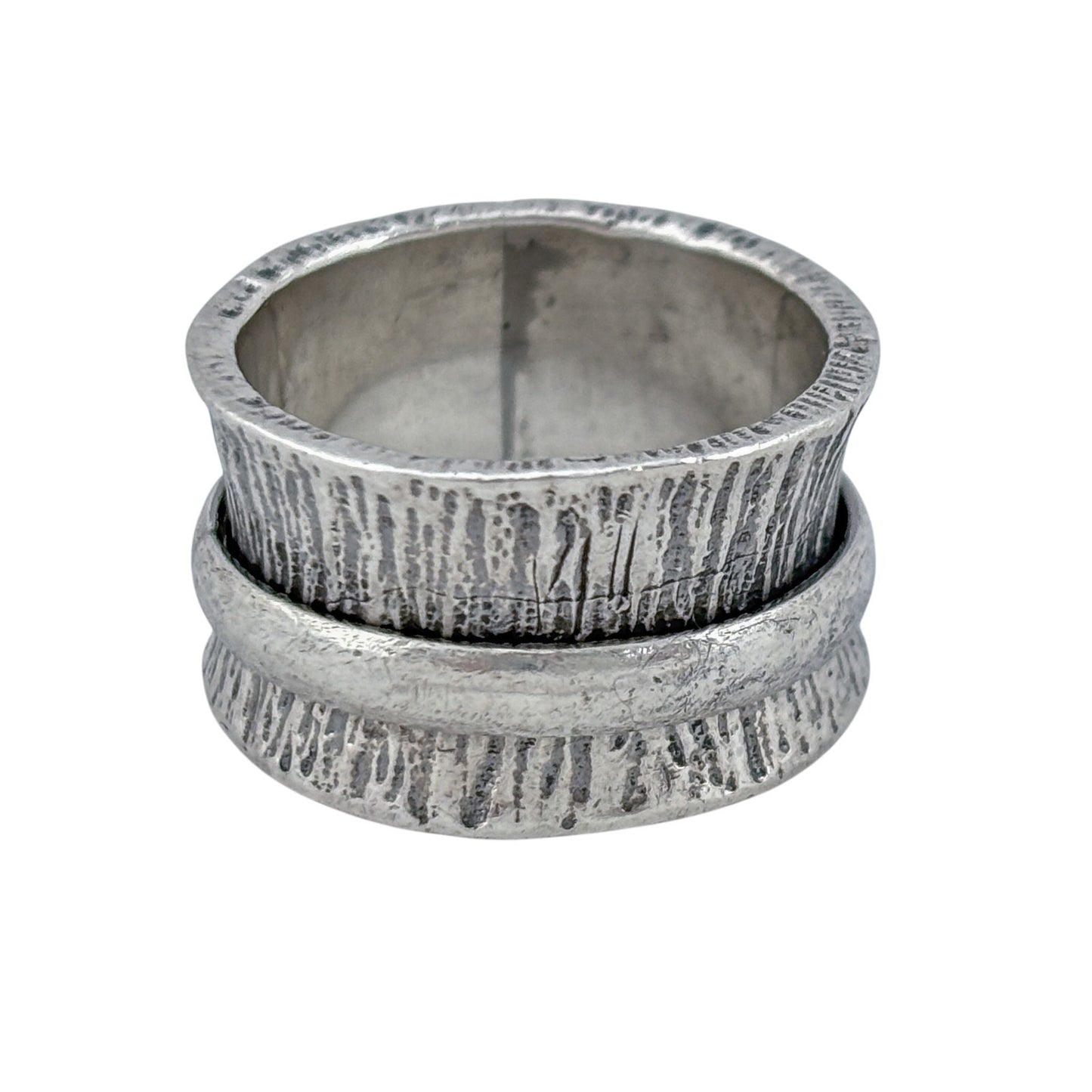Vintage Sterling Silver 925 Spinner Fidget Ring Size 7