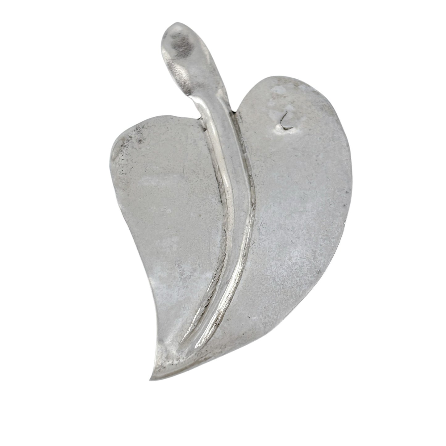 Vintage Sterling Silver 925 Leaf Brooch