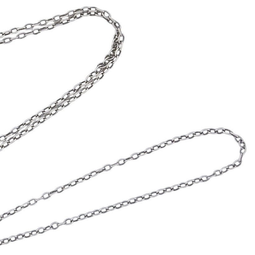 Vintage Italian Sterling Silver 925 Cable Link Chain Necklace 19.5"