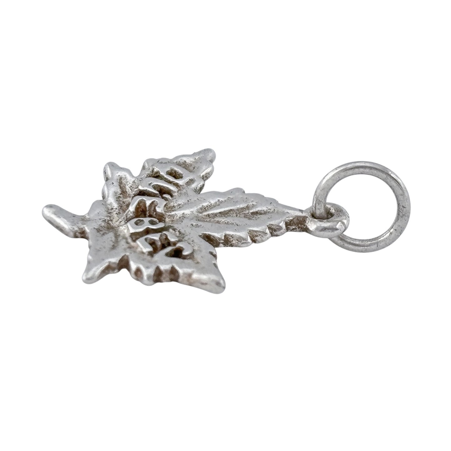 Vintage Sterling Silver 925 Quebec Maple Leaf Charm