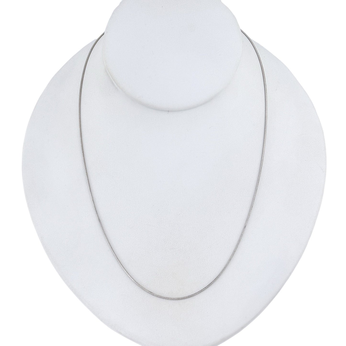 Vintage Sterling Silver 925 Snake Chain Necklace Adjustable to 20"