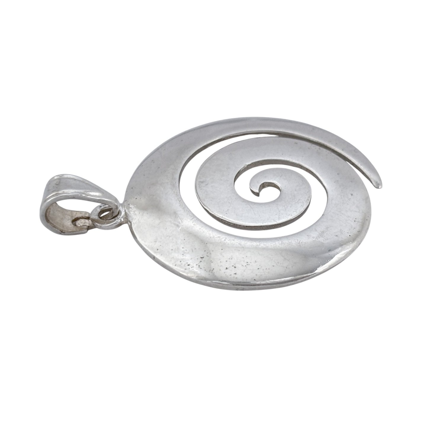 Vintage Sterling Silver 925 Spiral Pendant
