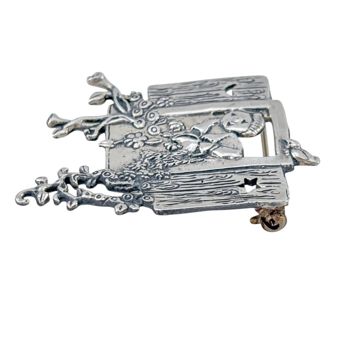 Vintage Sterling Silver 925 Mary Engelbreit Window Brooch