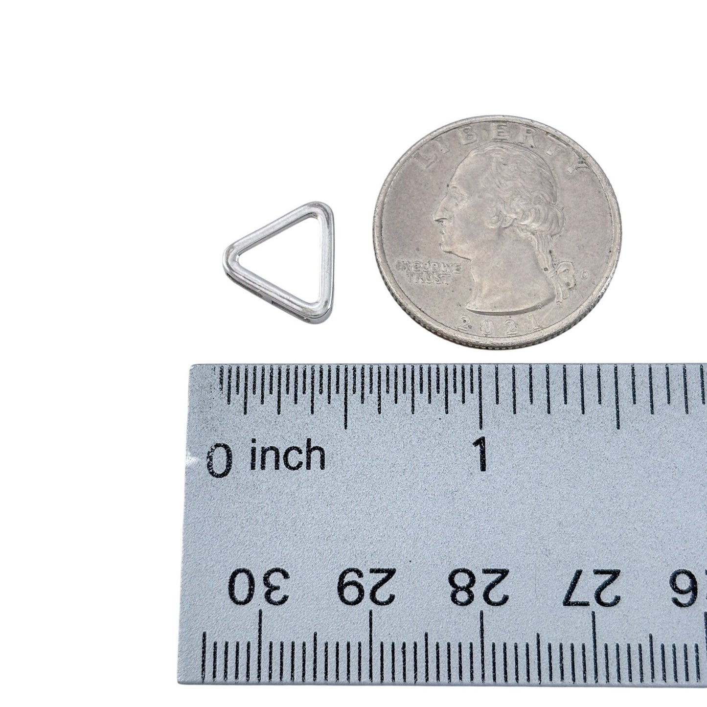 Vintage Sterling Silver 925 Triangular Slide Pendant