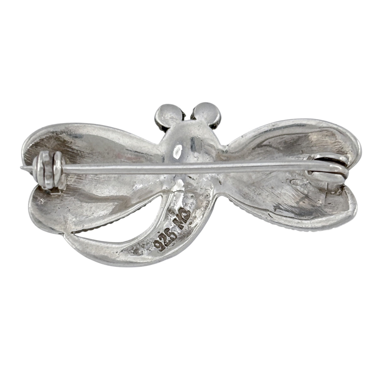 Vintage Sterling Silver 925 Marcasite Dragonfly Brooch