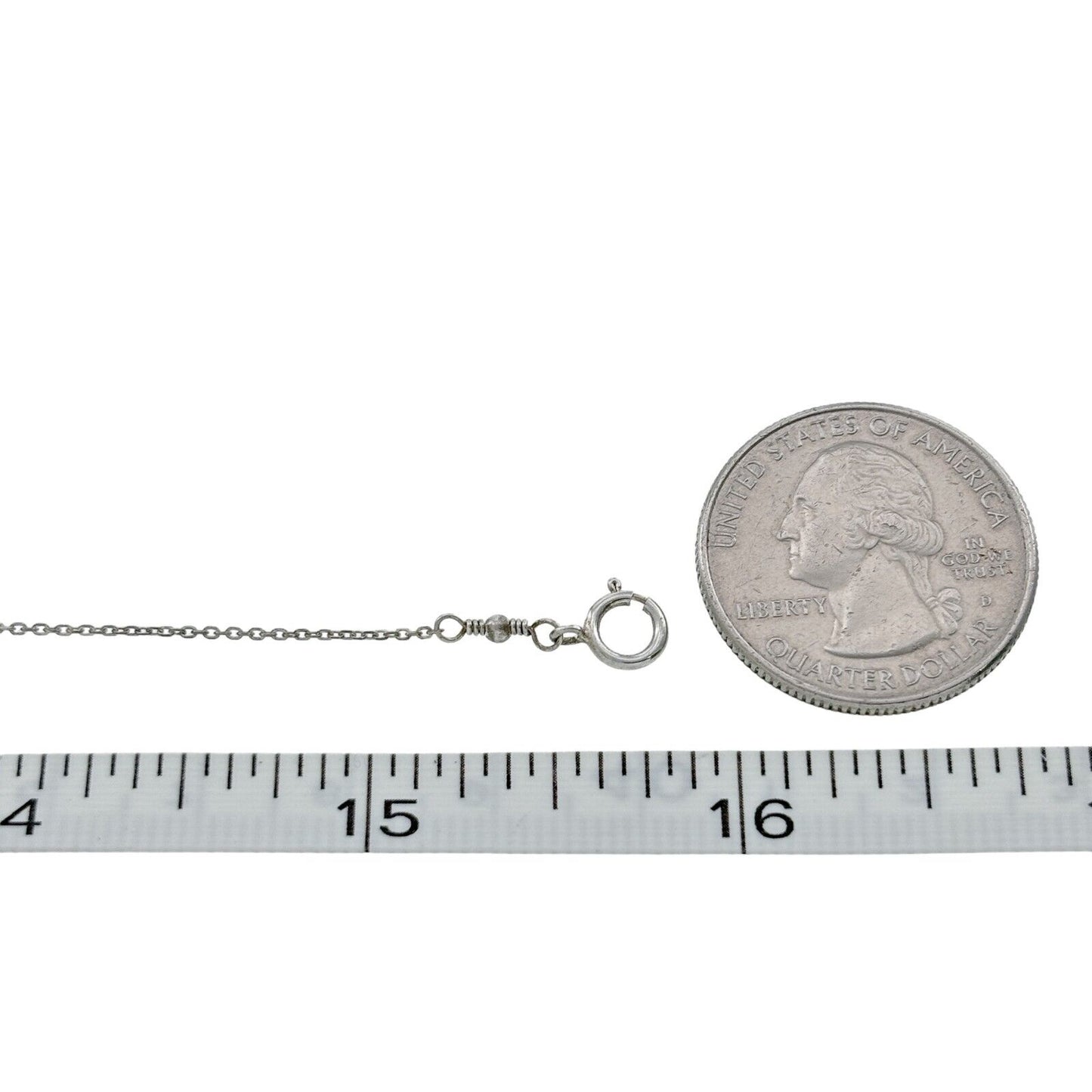 Vintage Sterling Silver 925 Bead Slide Necklace 12.75"-15.75