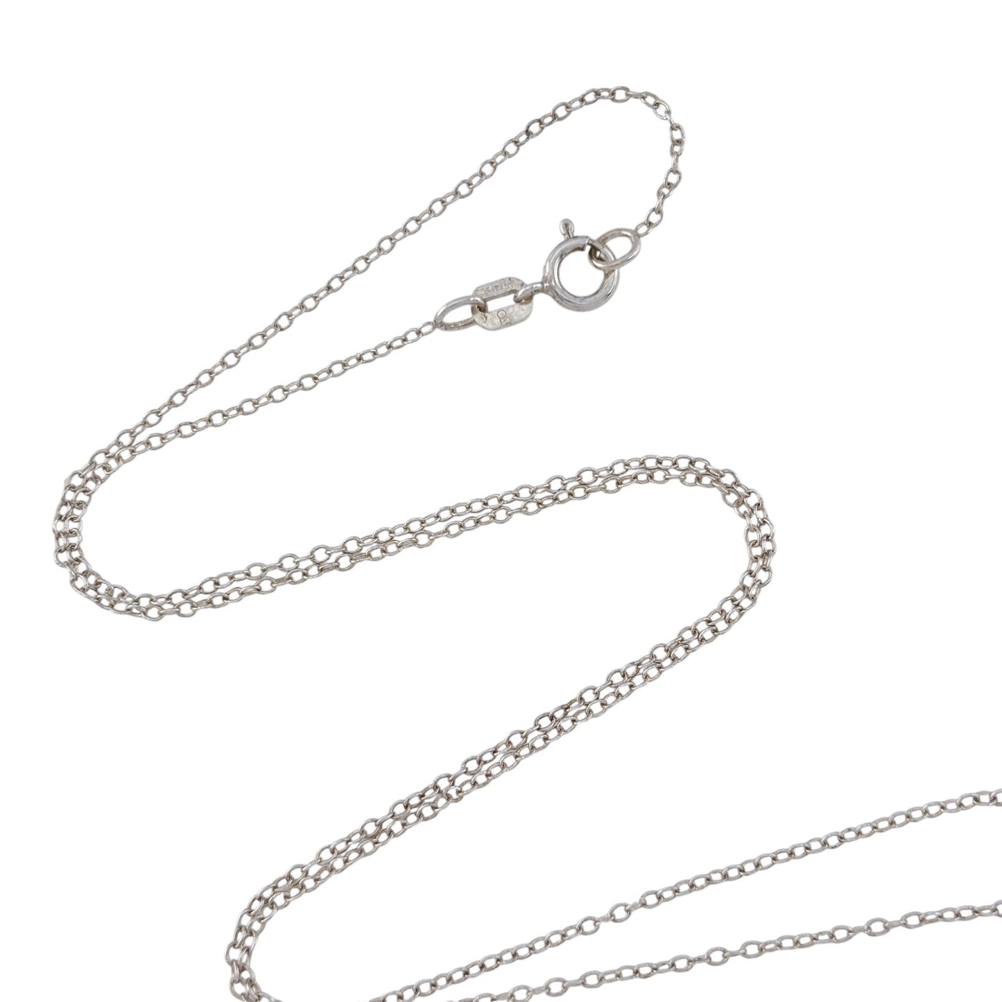 Vintage Italy Sterling Silver 925 Cable Link Chain Necklace 16"