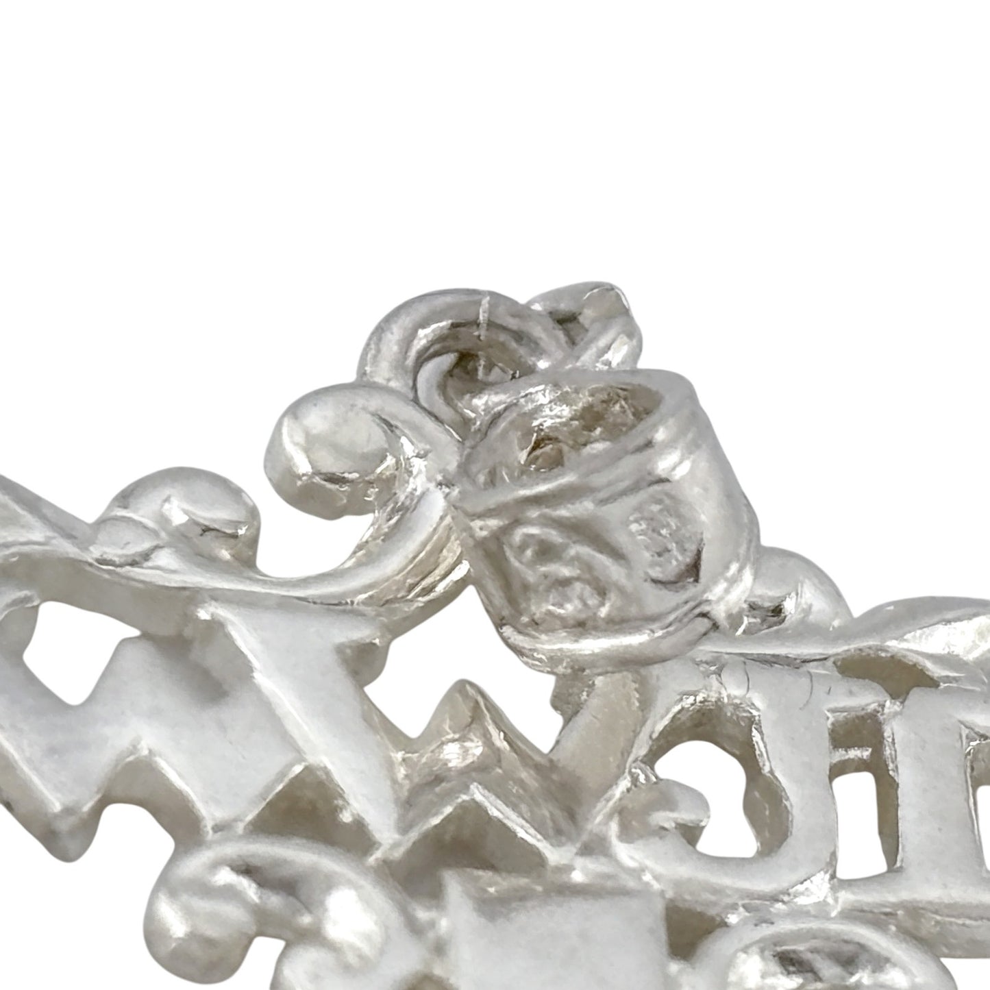 Vintage Sterling Silver 925 WWJD Cross Pendant