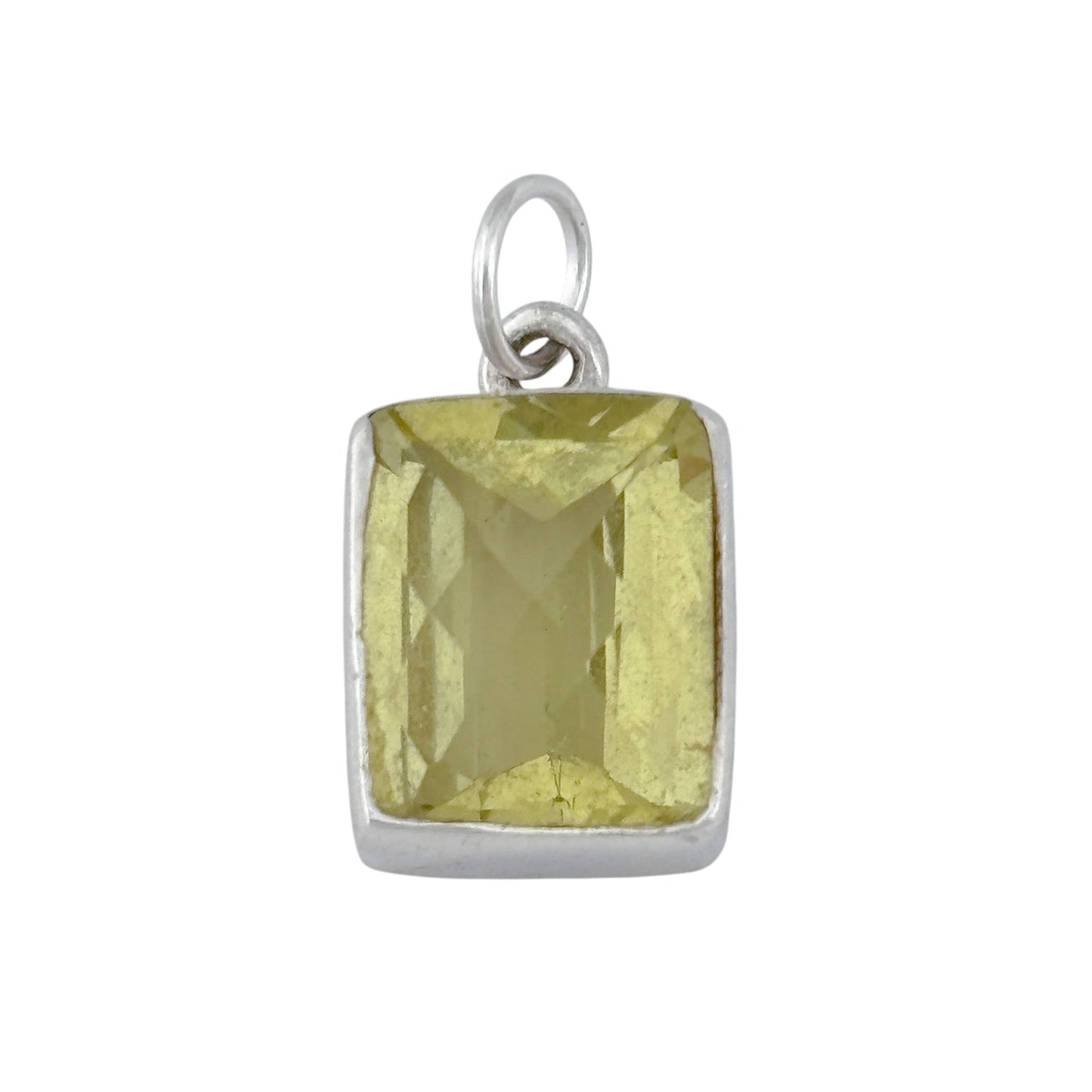 Vintage Sterling Silver 925 Citrine Pendant