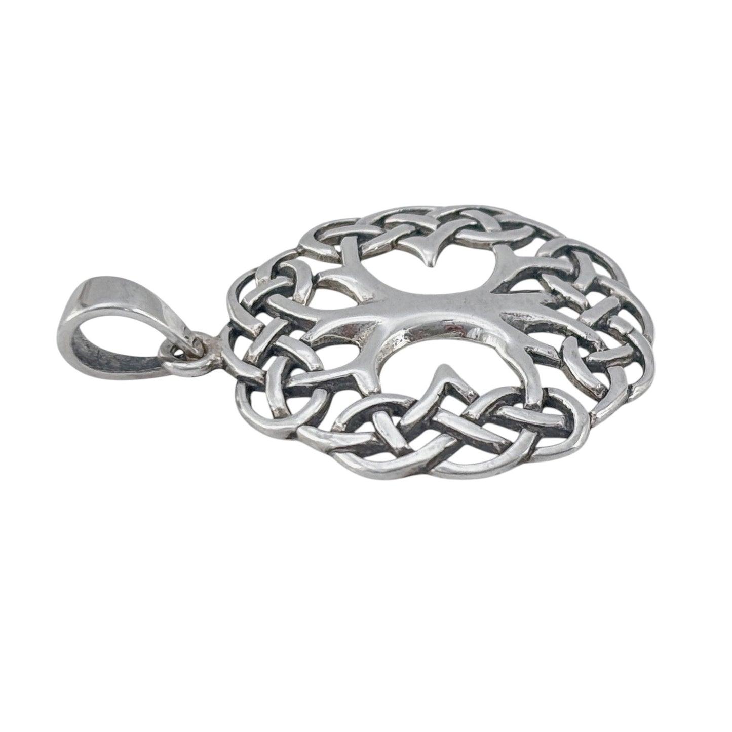 Vintage Sterling Silver 925 Tree of Life Celtic Pendant