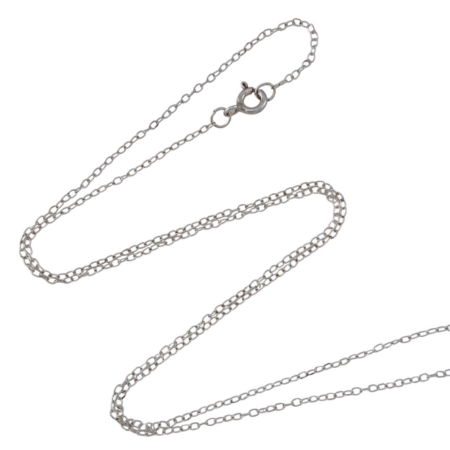 Vintage Sterling Silver 925 Cable Link Chain Necklace 19.5"