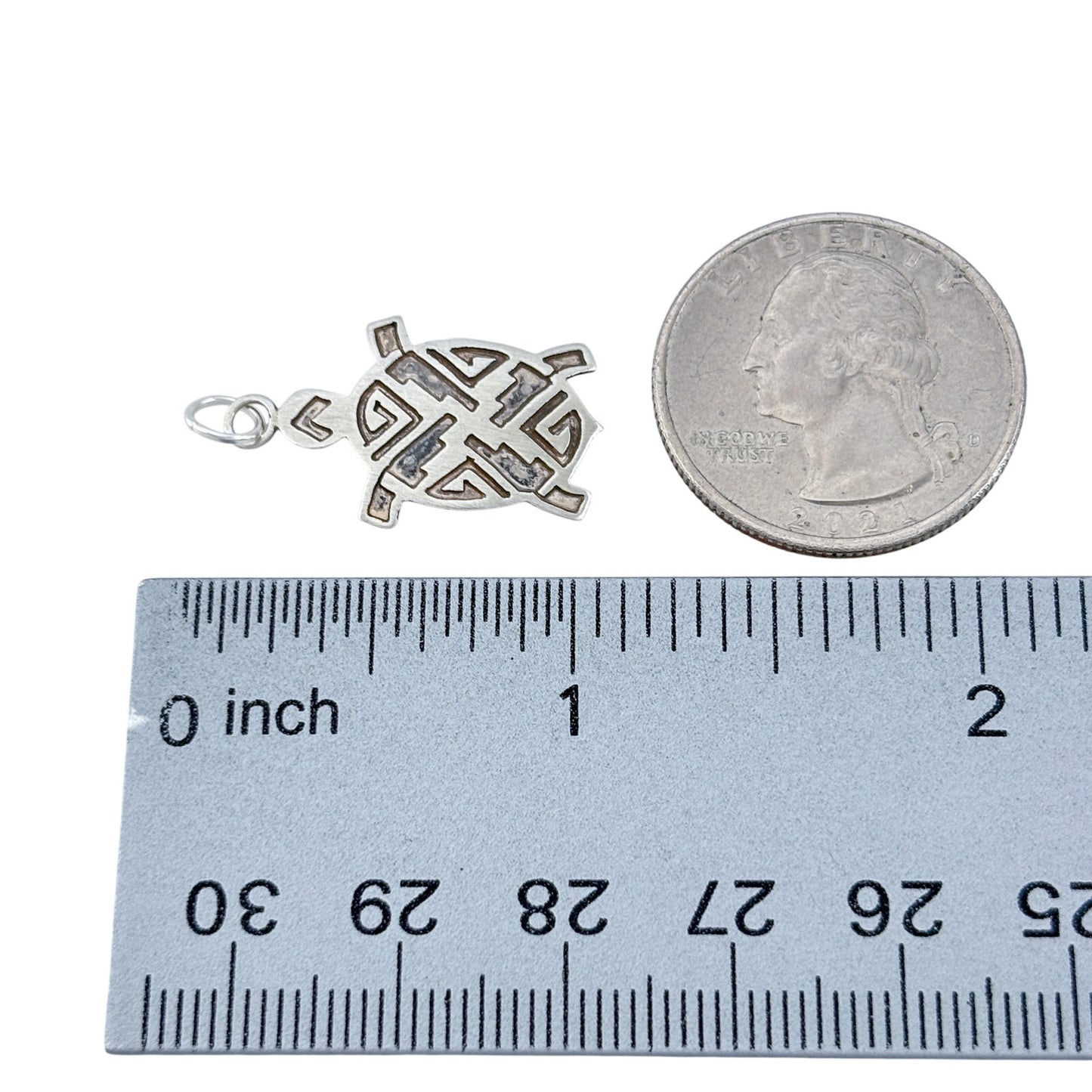 Vintage Sterling Silver 925 Turtle Charm