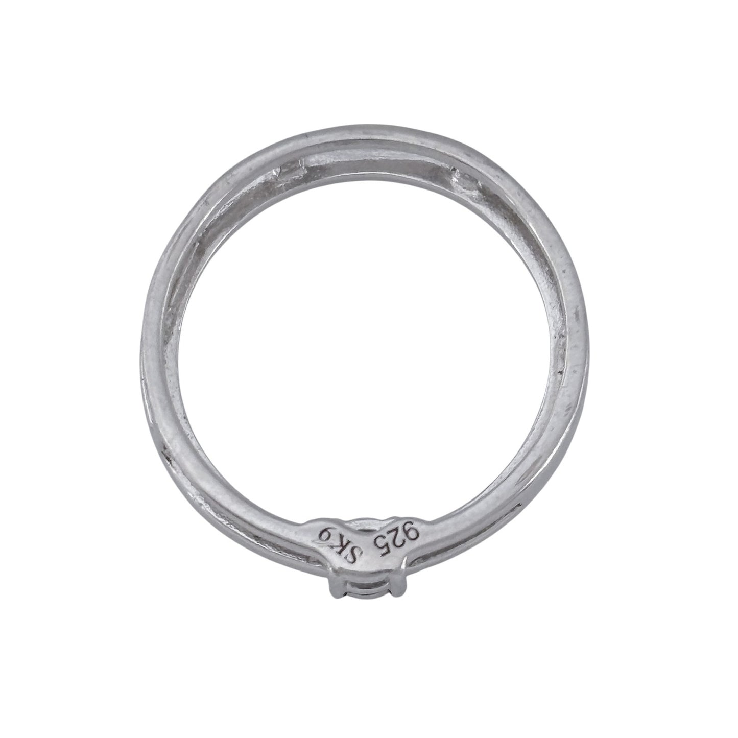Vintage Sterling Silver 925 Diamond Circle Pendant