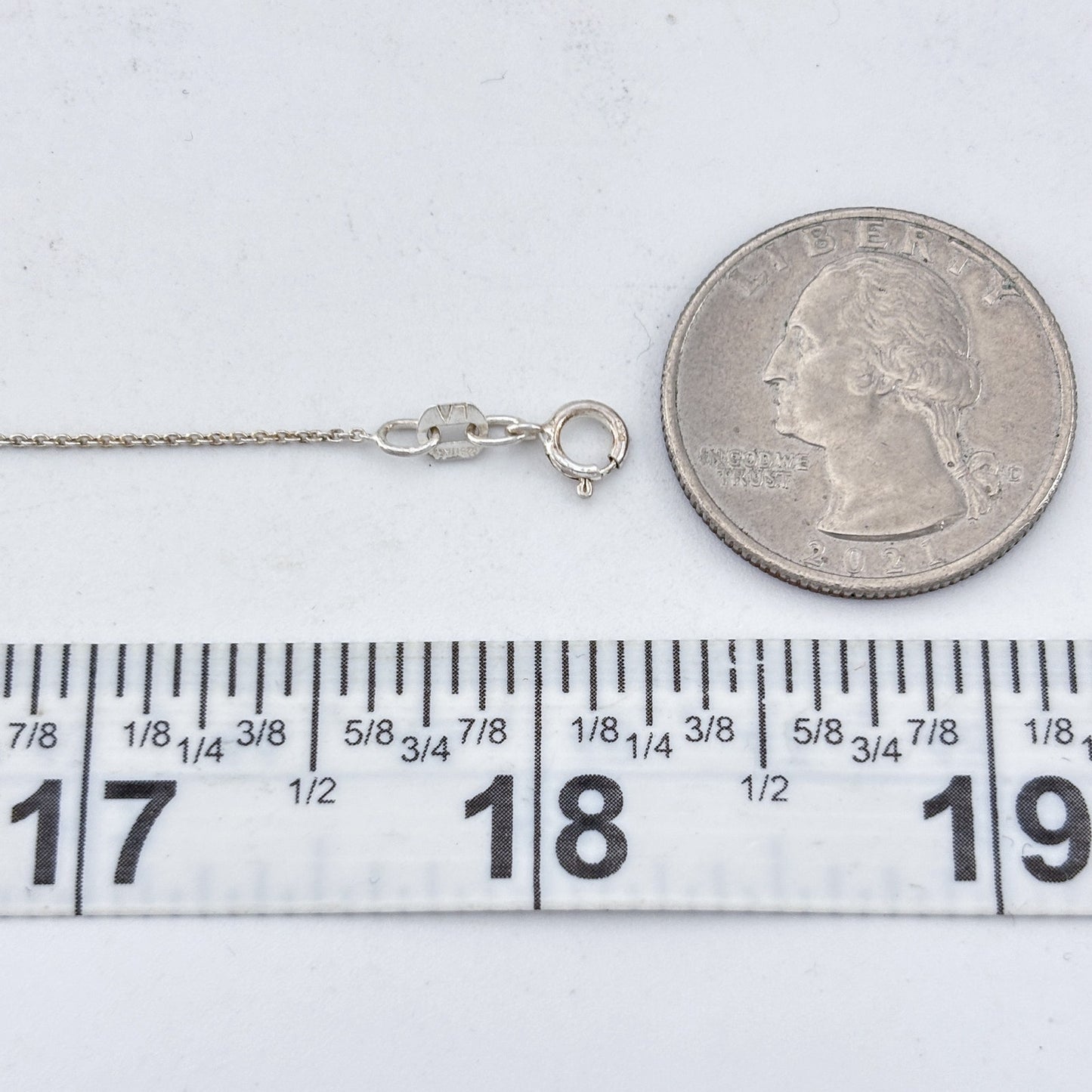 Vintage Sterling Silver 925 Rose Gold Geometric Pendant Necklace Size 16"-18"