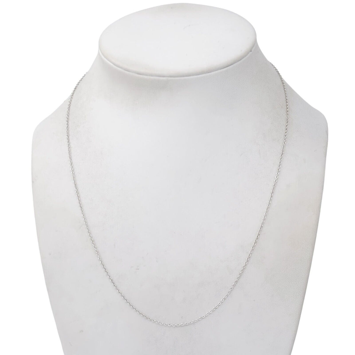 Vintage Sterling Silver 925 Delicate Cable Chain Necklace 18"